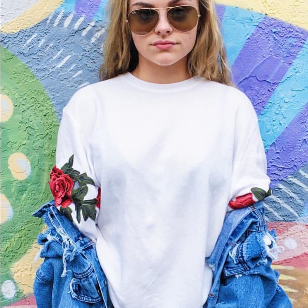 LF Furst of a Kind Rose embroidered long sleeve